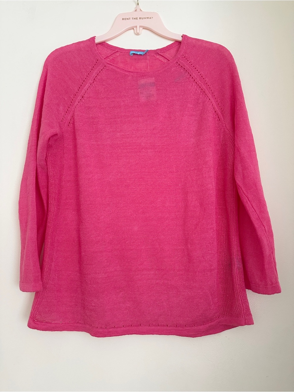 J. McLaughlin Hot Pink Scoop Neck Sweater